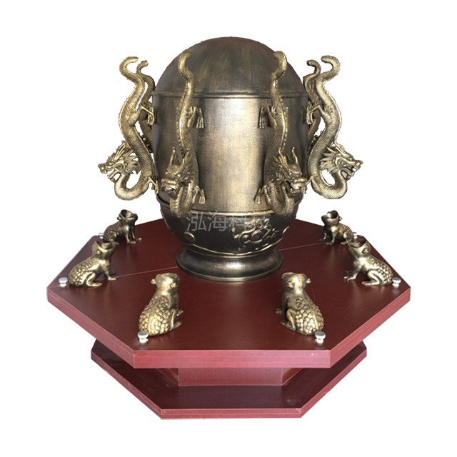 地动仪地震科普演示台，地震发生时地动仪的工作演示